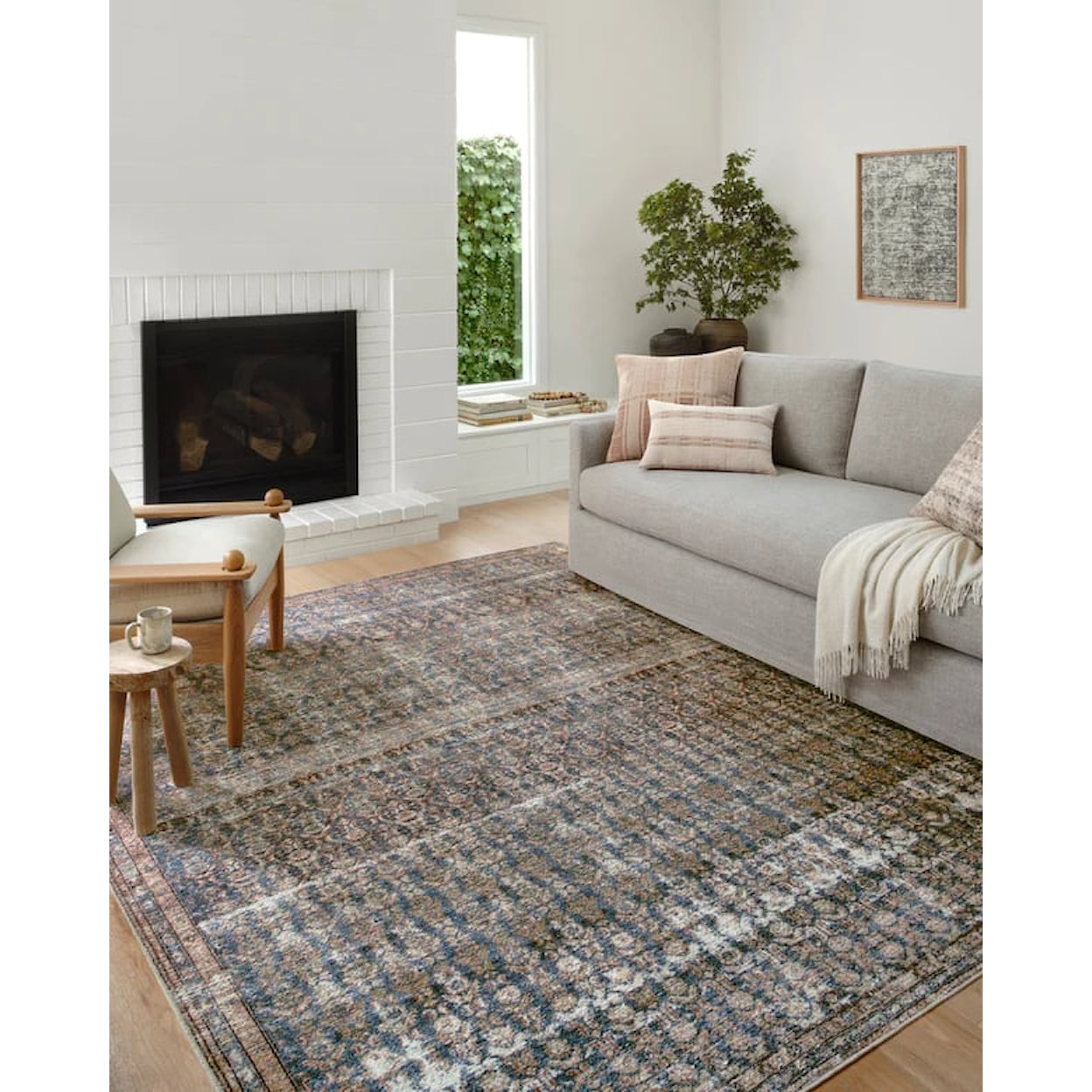 Loloi Rugs Billie 8'6" x 11'6" OCEAN / BRICK