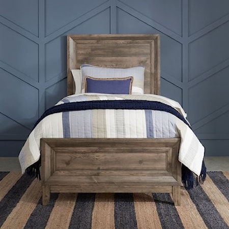 Casual Twin Panel Bed