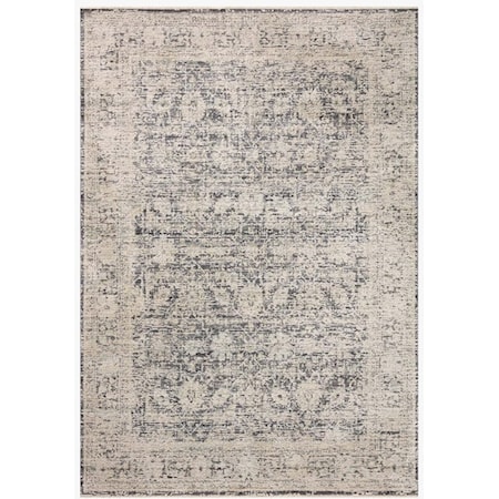 7'10'' x 10' CHARCOAL / BEIGE RUG