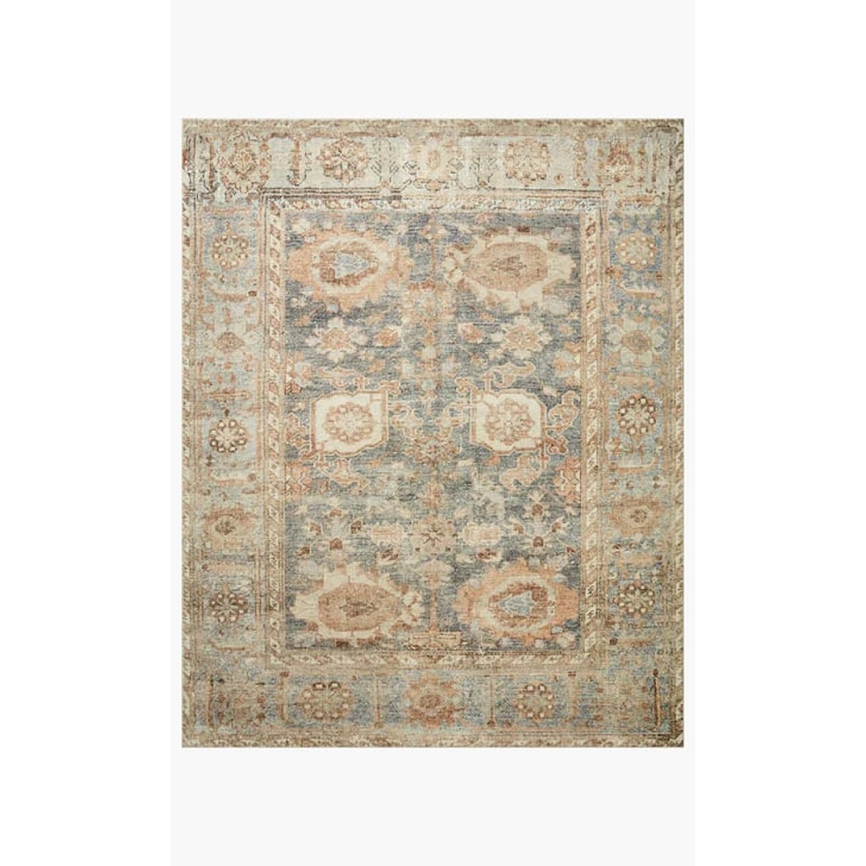 Loloi Rugs Margot 7'6" X 9'6" Ocean / Spice Rug