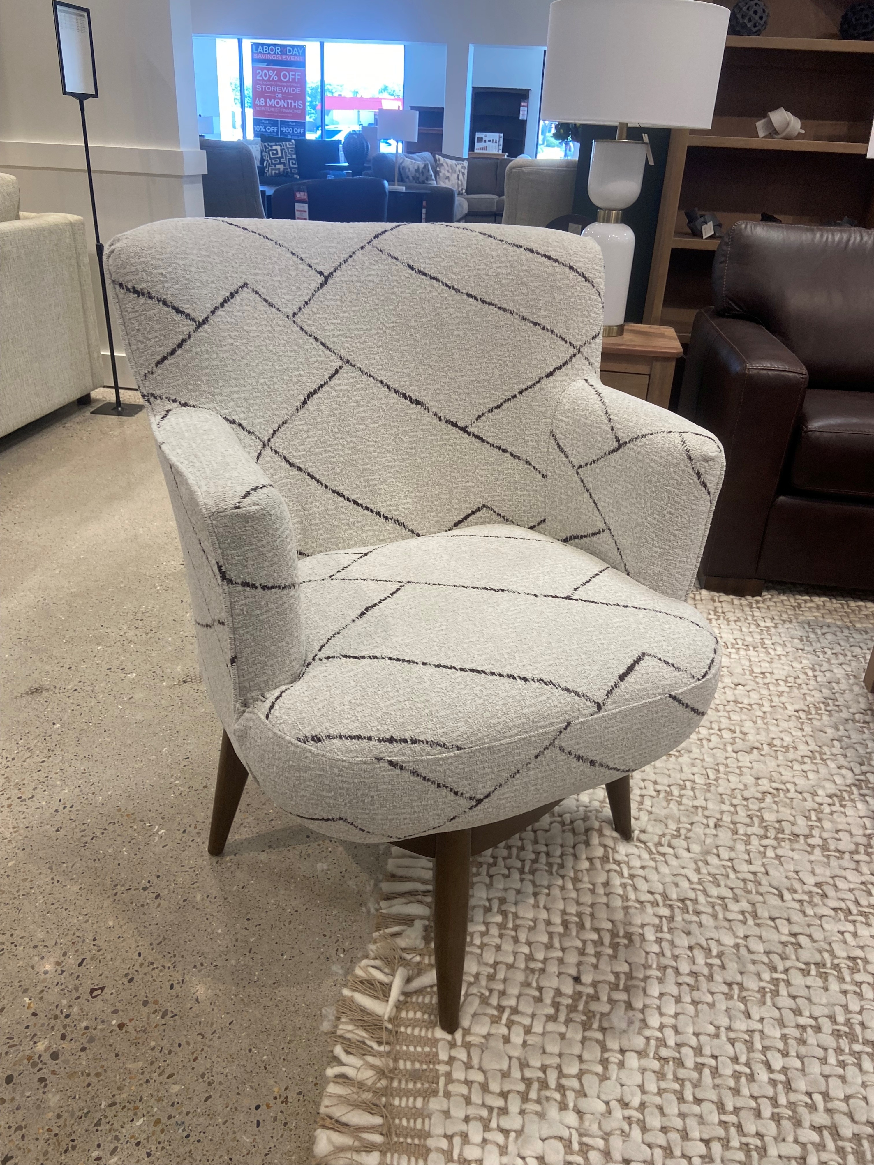 Swivel Barrel Chair