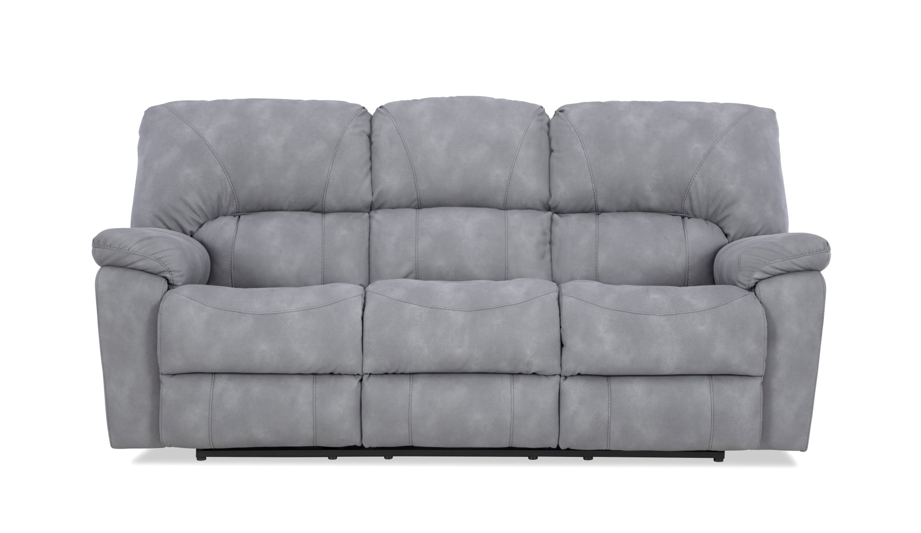Grey Manual Reclining Sofa