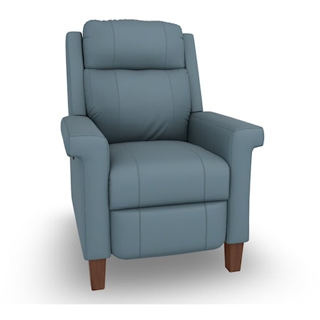 LEATHER MANUAL RECLINER