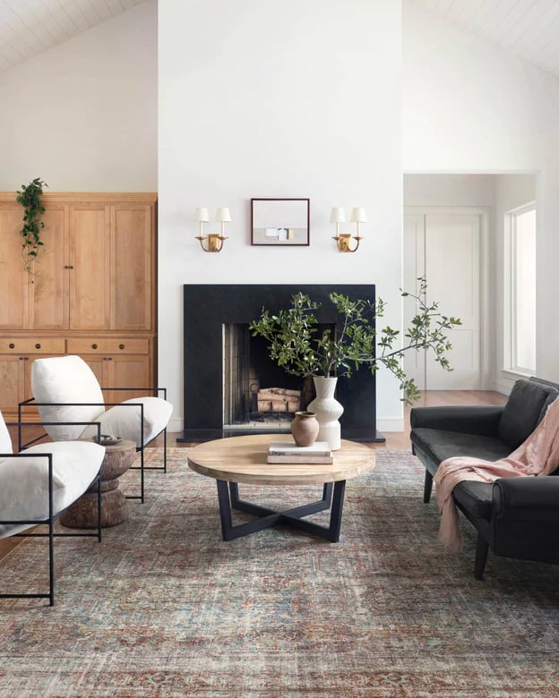 7'6" X 9'6 Lagoon / Brick Rug