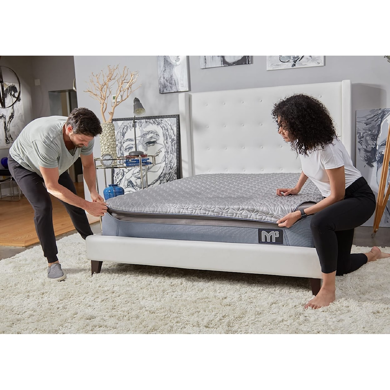 Bedgear M3 Mattress Mattress-Queen-0.0 -Firm-3.0 -Soft