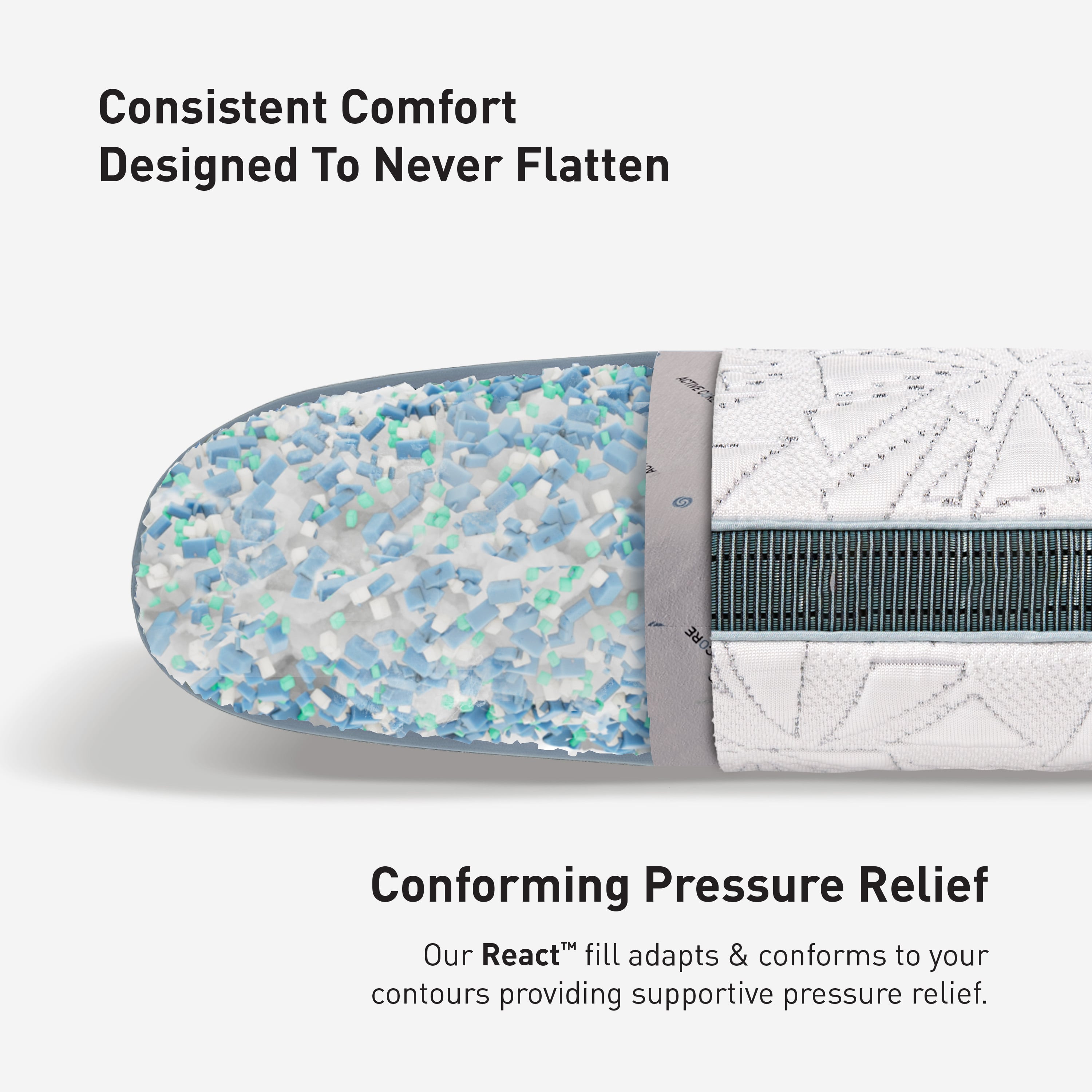 Bedgear Travel Pillow Storm Rectangle Travel Pillow