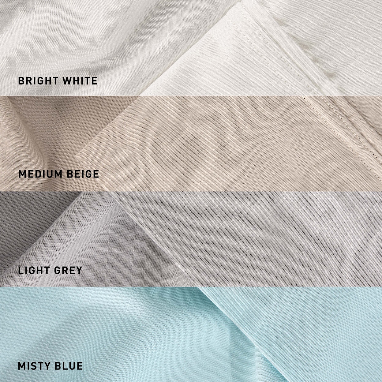 Bedgear Hyper Linen Sheets Sheet Set, Misty Blue, King