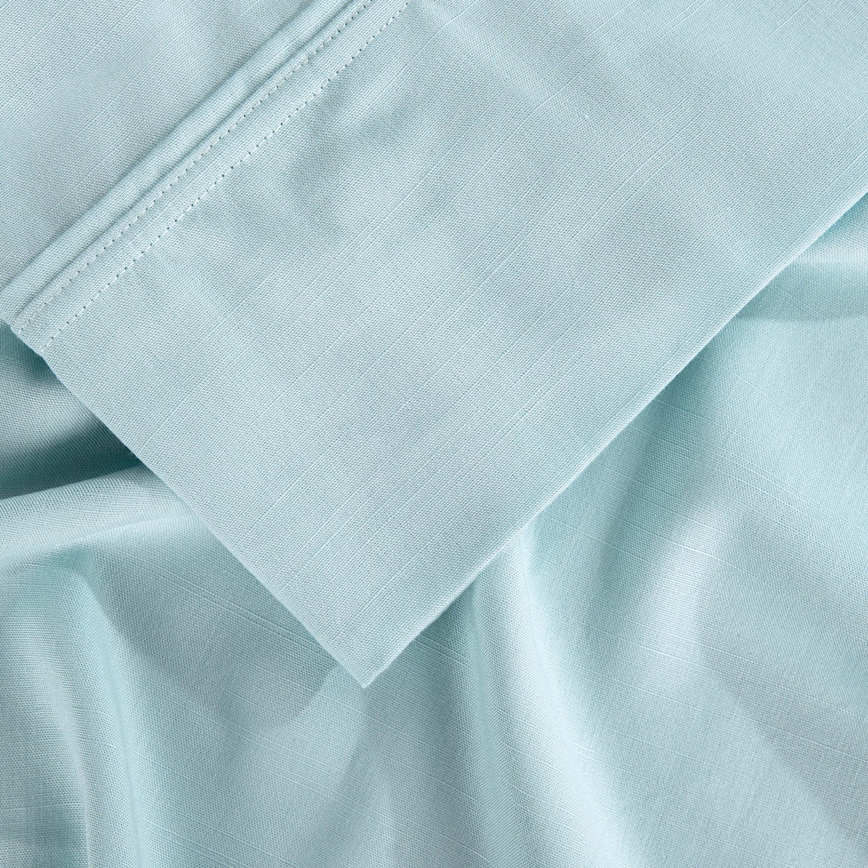 Bedgear Hyper Linen Sheets Sheet Set, Misty Blue, Queen