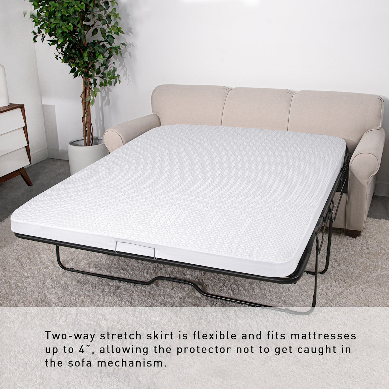 Bedgear Dri-Tec Sofa Protector Sofa Bed Mattress Protector - Queen