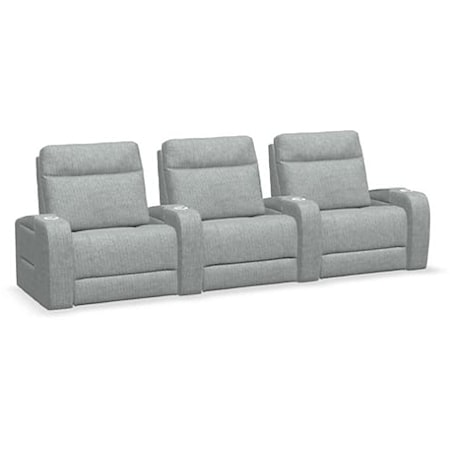 Ace Contemporary 3-Seat Power Reclining and Lumbar Sofa