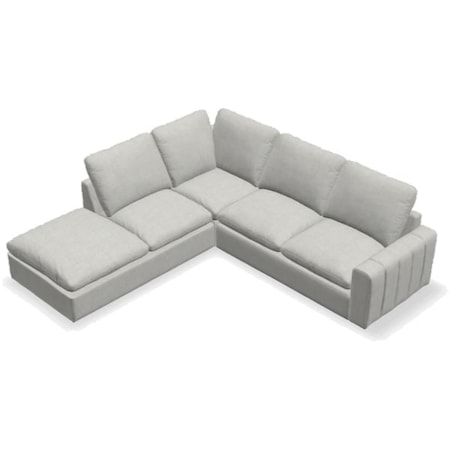 Teagan 4-Seat Bumper Sectional