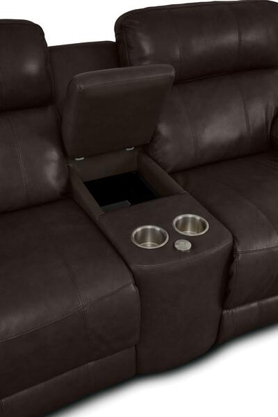 Finley Casual Power Reclining Console Loveseat with USB Ports