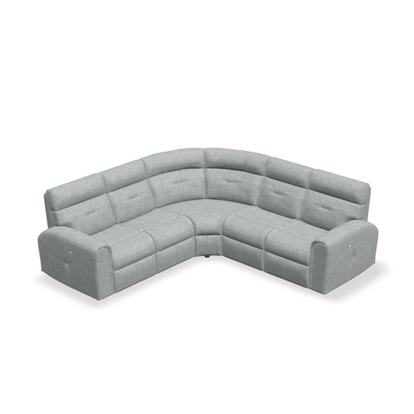 4Seat Acacia Corner Sectional Power Recliner