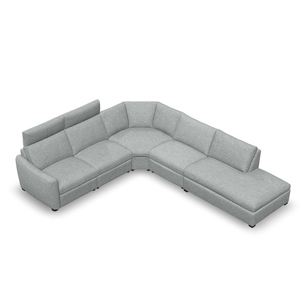 5-Seat Bumper Charli Sectional