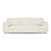 Miami Contemporary Upholstered Sofa with Pillow Arms