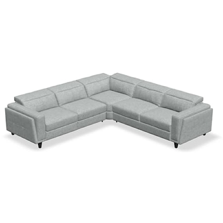 Paolo 4-Seat Double Sleeper Sectional