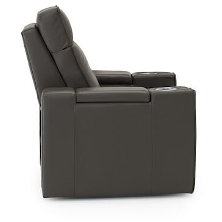 Ace Contemporary Recliner with Power Headrest and Lumbar