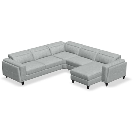 Paolo 5-Seat Chaise Sectional
