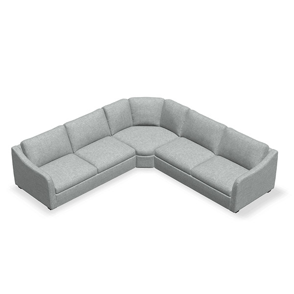 4-Seat Corner Curve Madison Sectional