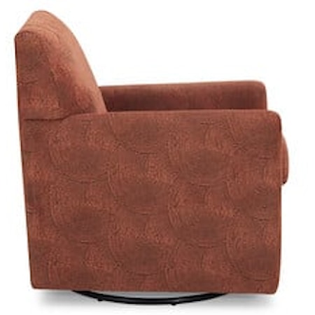 Pia Swivel Chair with Track Arms