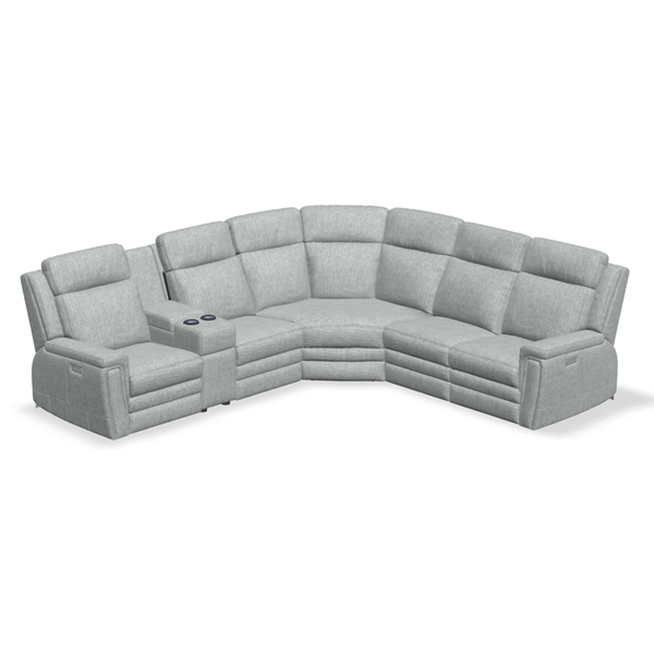 4-Seat Curve Henry Reclining Sectional