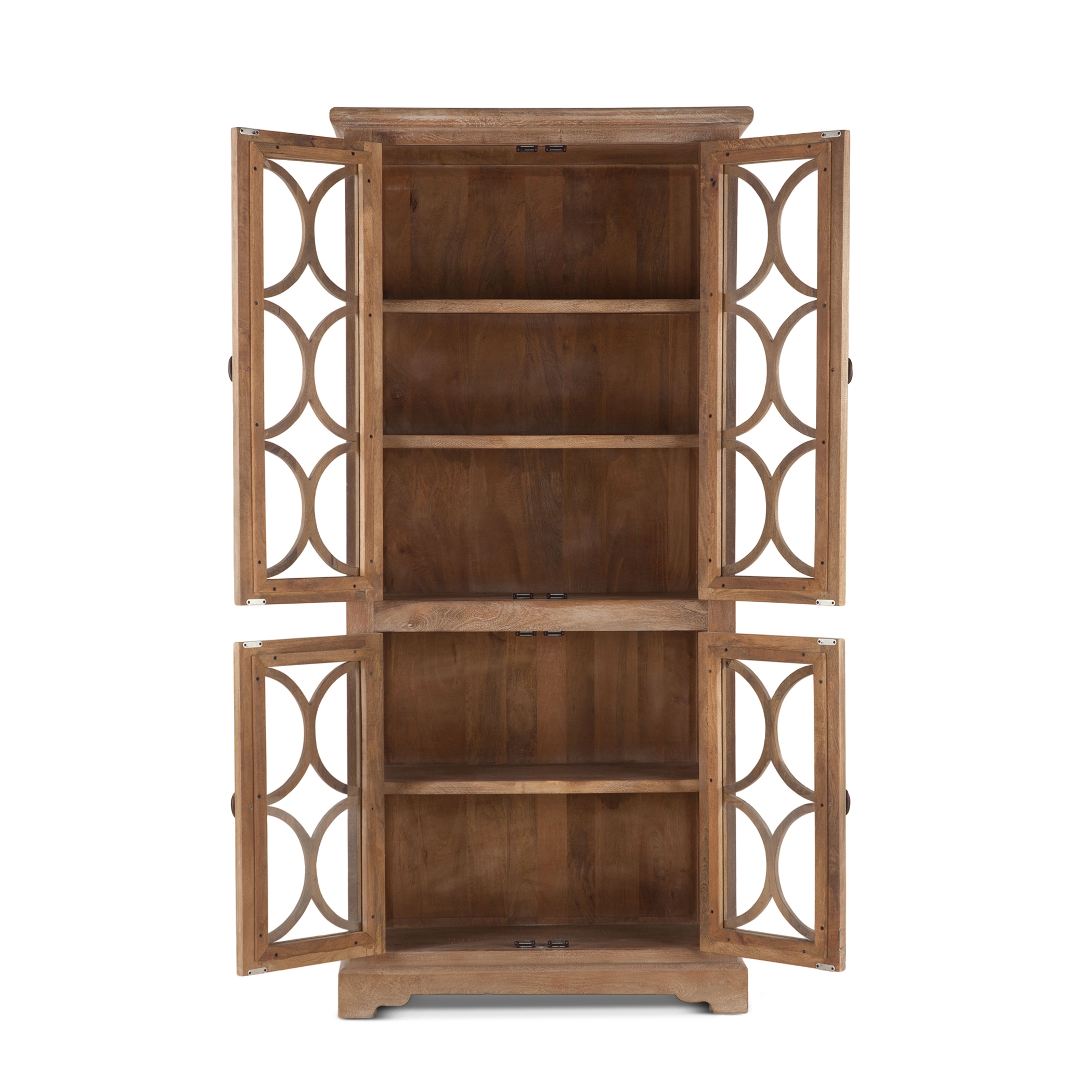 BeGlobal San Rafael Tall Glass Cabinet