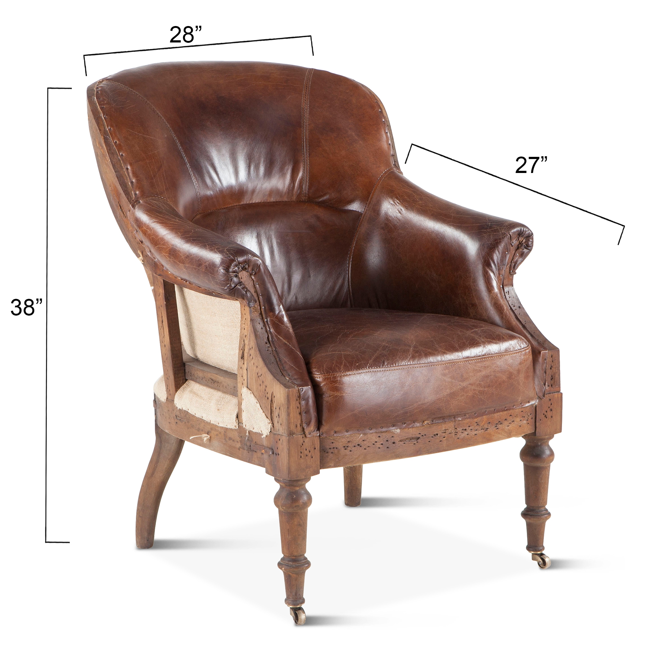 BeGlobal Shakespeare Shakespeare 28" Deconstructed Accent Chair