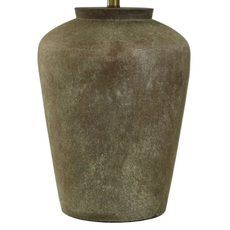 Patina Cotta Rustic Cement Table Lamp