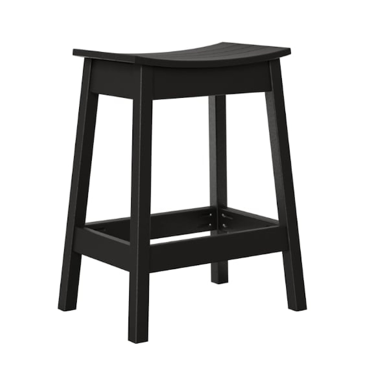 Amish Country Poly Classic Outdoor Saddle Bar Stool