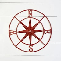 18" Old Red Compass