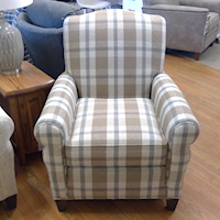 Upholstered Chair w/ Rolled Arms
