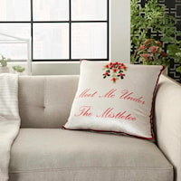 Home for the Holiday Multicolor Throw Pillow