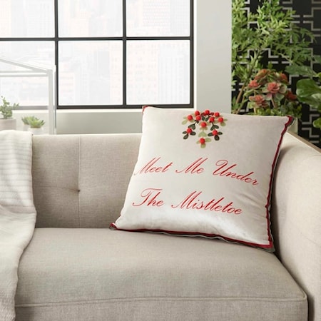 Home for the Holiday Multicolor Throw Pillow