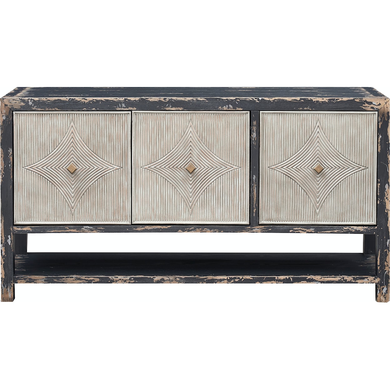 Coast2Coast Home Accent Cabinets Vintage Two-Tone 2 Door Credenza