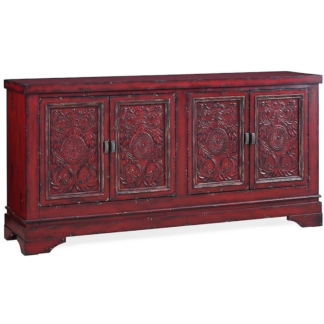 Coast2Coast Home Accent Cabinets 4 Door Storage Sideboard Credenza