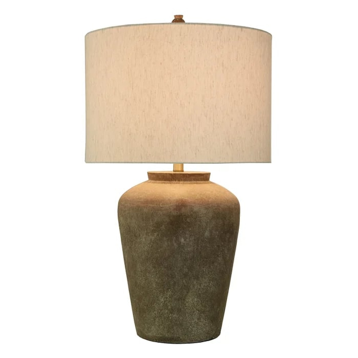 StyleCraft Lamps Patina Cotta Rustic Cement Table Lamp