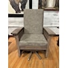 AJ's Furniture Armchairs and Ottomans Bow Arm Slat Swivel Glider