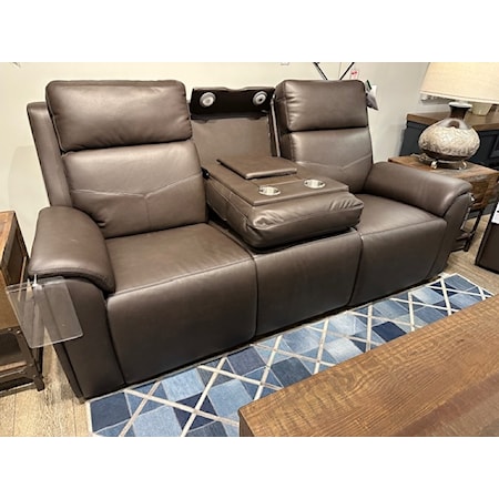 Power Reclining Sofa with Heat and Massage