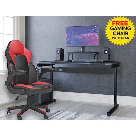 Gaming Desk with Free Chair