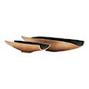 Crestview Collection Decorative Accessories Zara Two-toned Nesting Boat Shaped Bowl