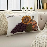 Home For The Holiday Multicolor Throw Pillow