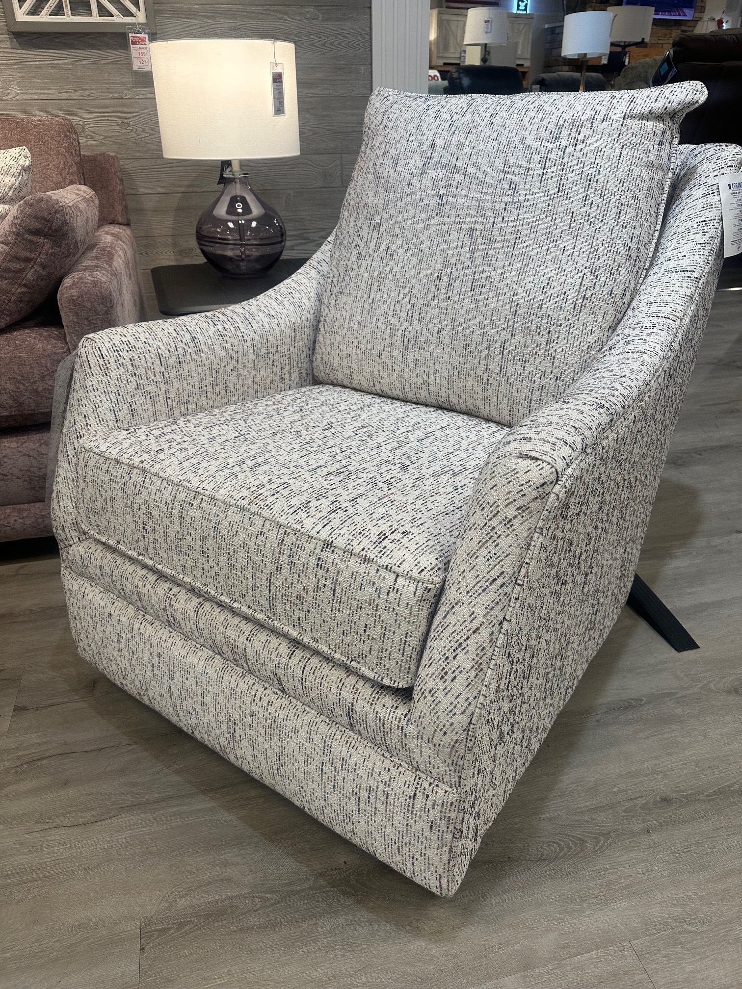 Upholstered Swivel Glider