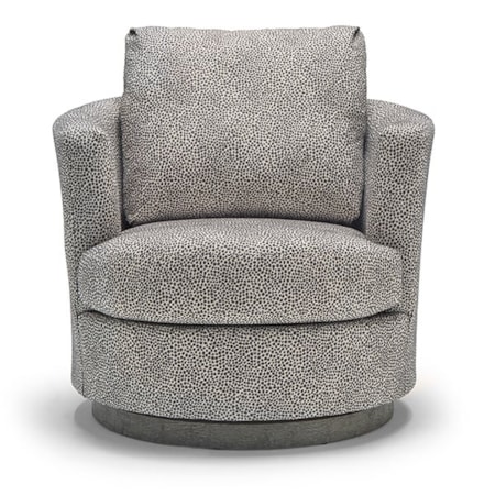 Swivel Barrel Chair