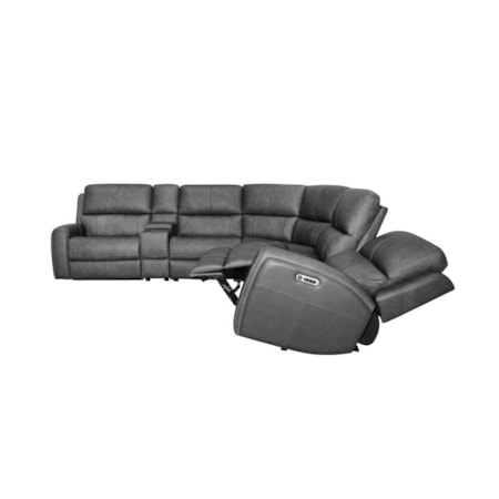 Power Reclining Sectional w/ Headrest