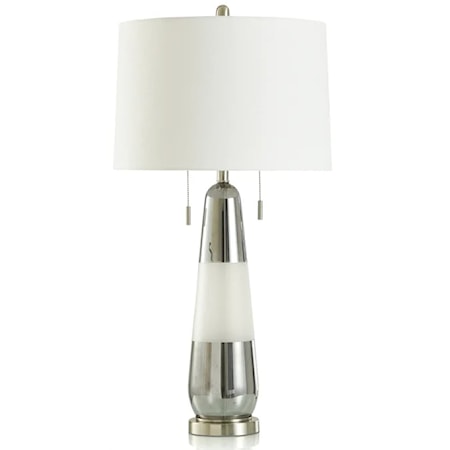 Deda Silver Frosted White Lamp