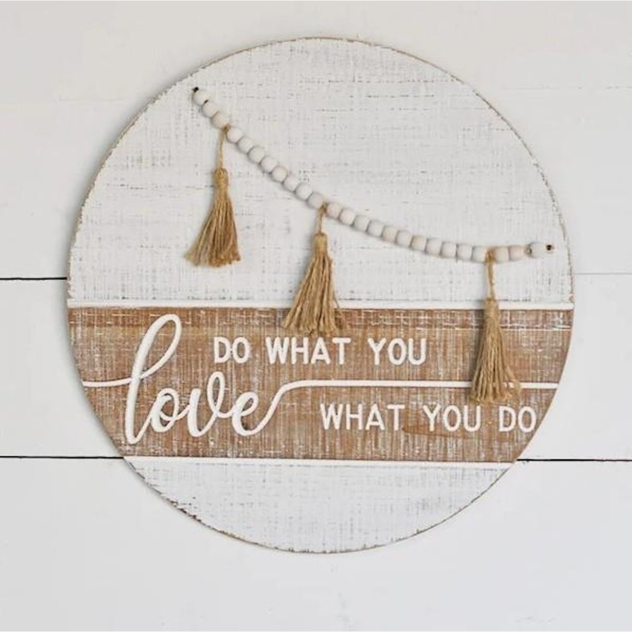 PD Home & Garden Wall Decor Round Bead Sign Do What You Love