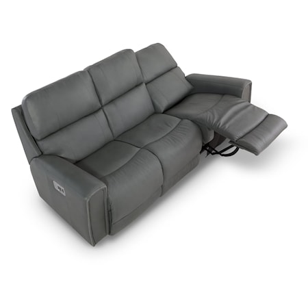 Power Reclining Sofa w/ Headrest &amp; Lumbar