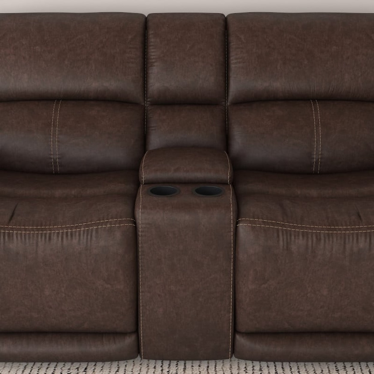 Flexsteel Beau Power Reclining Loveseat w/ Power Headrests