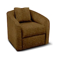 Contemporary Swivel Chair with Barrel Shape