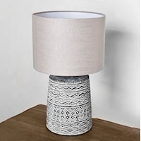 Charcoal Boho Lamp